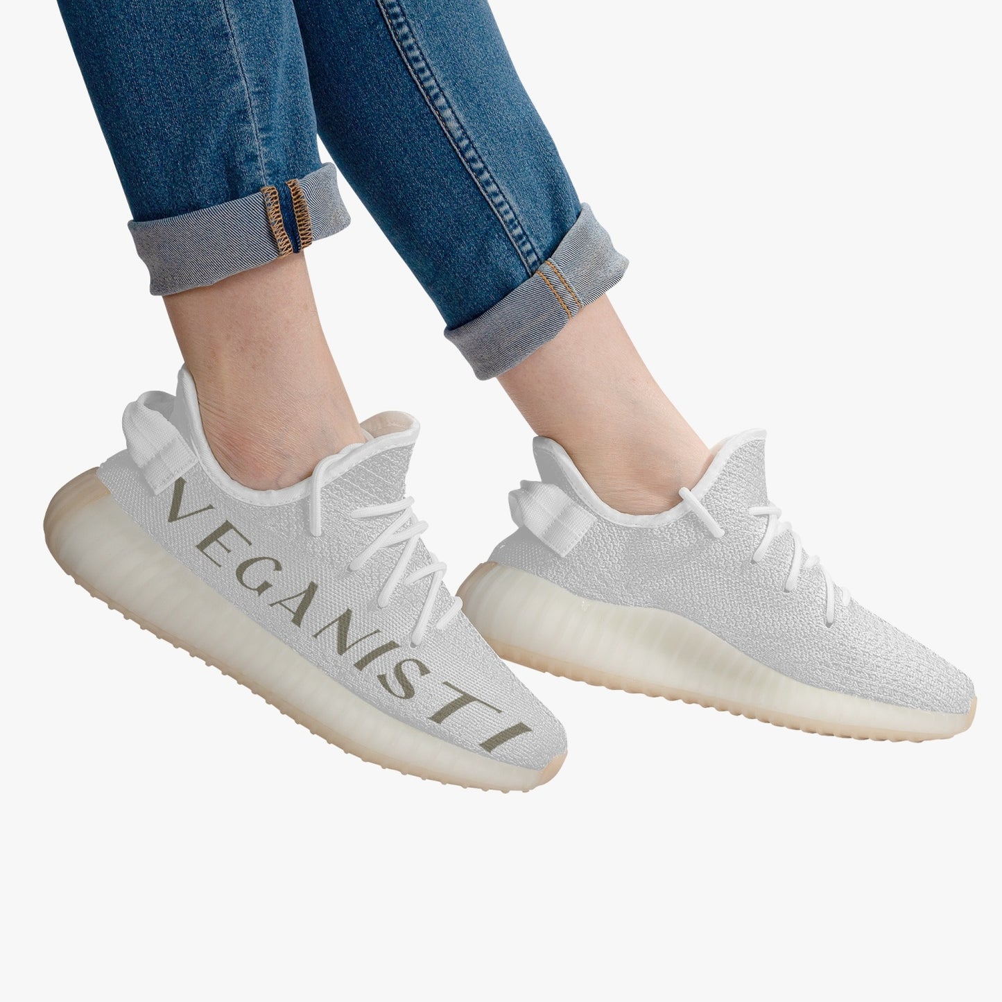 232. VEGANISTI Mesh Knit Sneakers - White